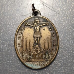 MEDALLA RELIGIOSA CHIRIVELLA VALENCIA Nª Sª DE LA SALUD SS CRISTO DE LA LUZ