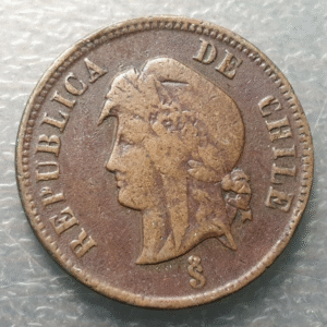 CHILE SANTIAGO 2 1/2 CENTAVOS 1898 MBC-