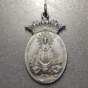 MEDALLA RELIGIOSA CASTELLON DE LA PLANA Nª Sª DE LIDON VERGE DE LLEDO ALUMINIO