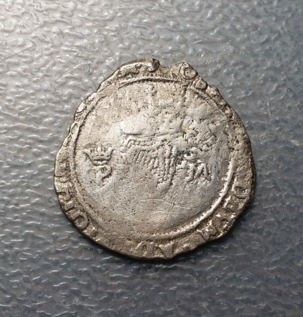 IMPERIO ESPAÑOL IRLANDA FELIPE Y MARIA DE INGLATERRA SHILLING 15?? FECHA NO VIS - Imagen 2