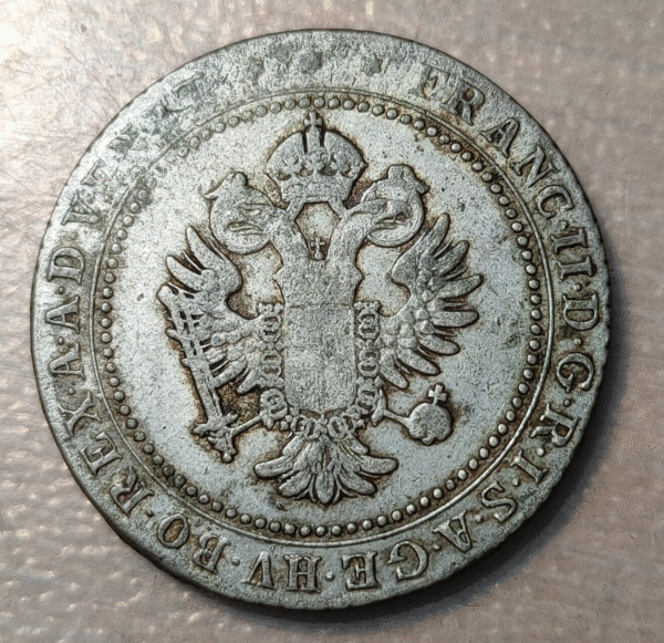 ITALIA VENEZIA VENECIA 1 1/2 LIRA VENETA 1802 A MBC+