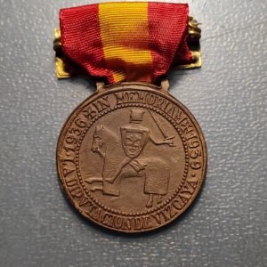 MEDALLA MILITAR VOLUNTARIOS VIZCAYA GUERRA CIVIL ESPAÑOLA 1939 CRUZADA NACIONAL