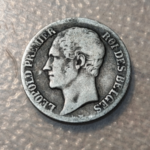BELGICA BELGIUM LEOPOLD I 20 CENTIMES 1853