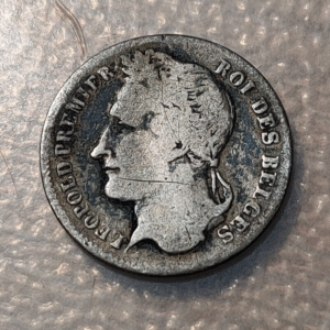 BELGICA BELGIUM LEOPOLD I 1/4 FRANC 1834