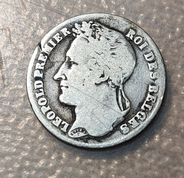 BELGICA BELGIUM LEOPOLD I 1/4 FRANC 1844