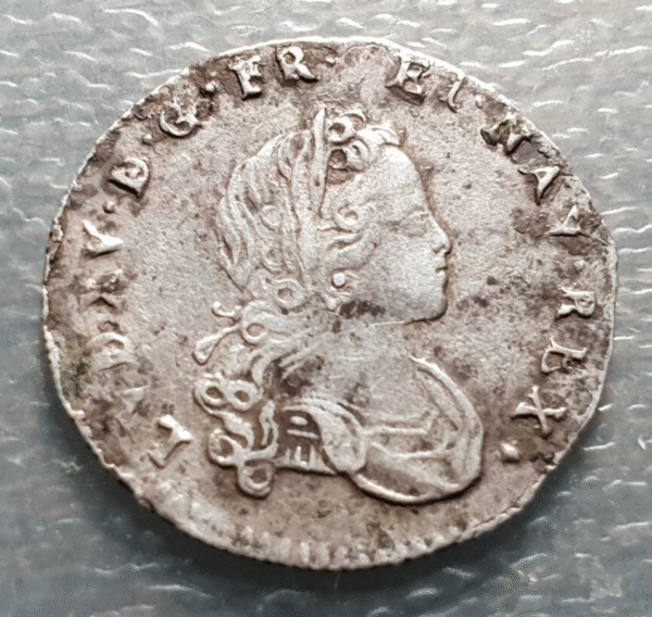 FRANCE LOUIS XV 10 SOLS 1/8 ECU 1719 & AIX SCARCE