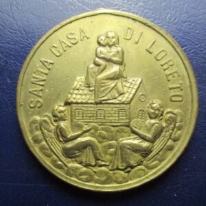 MEDALLA RELIGIOSA GRANDE  SANTA CASA DE LORETO / VIRGEN DE LORETO - NO ANILLA