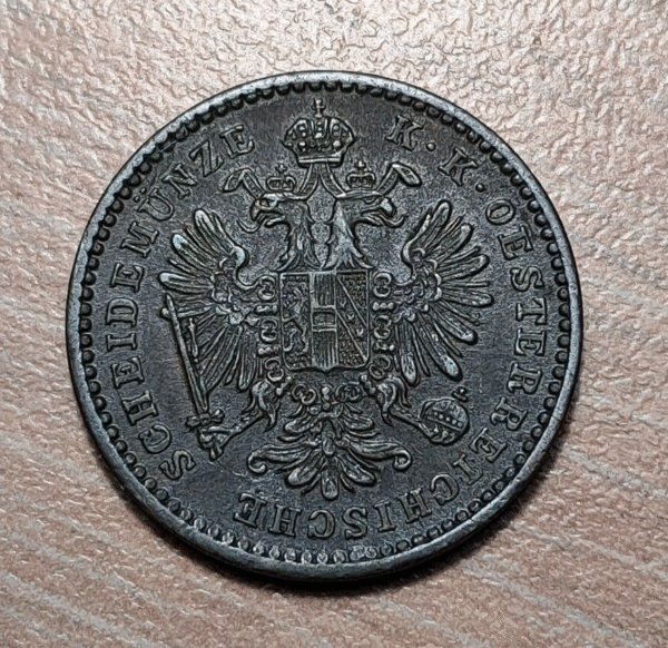 ITALAI AUSTRIA 1 KREUZER 1858 M MILAN