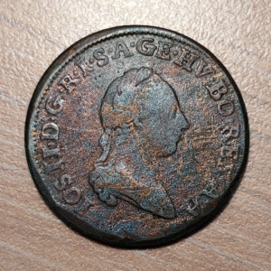 AUSTRIA JOSEPH II 1 KREUZER 1782 H GUNZBURG