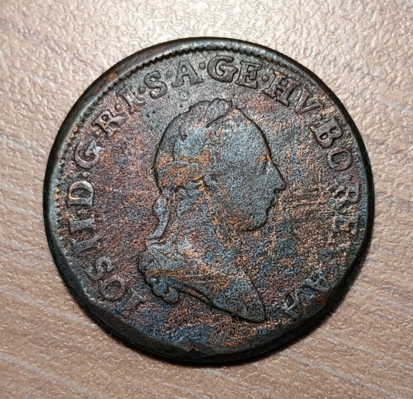 AUSTRIA JOSEPH II 1 KREUZER 1782 H GUNZBURG