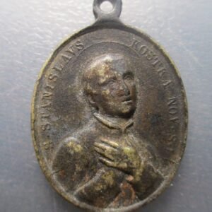 MEDALLA RELIGIOSA GRANDE LA VIRGEN  / SAN ESTANISLAO - STANISLAUS - KOSTKA