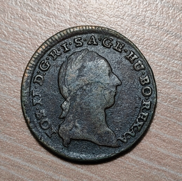 AUSTRIA JOSEPH II 1/2 KREUZER 1783 F HALL