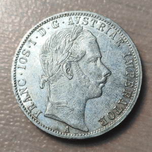 AUSTRIA FRANZ JOSEPH I FLORIN 1861 EBC-