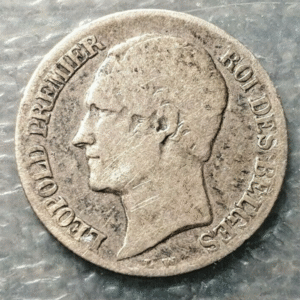 BELGICA BELGIUM LEOPOLDO I LEOPOLD I 20 CENTIMES 1858 BC/BC+ ESCASA SCARCE