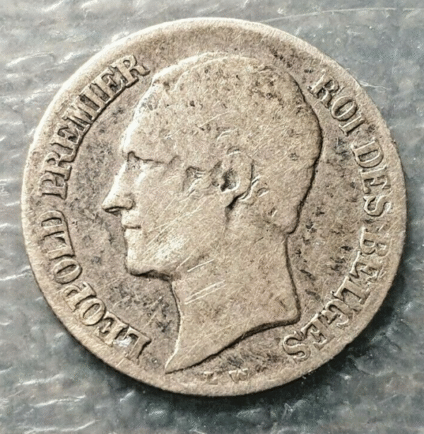BELGICA BELGIUM LEOPOLDO I LEOPOLD I 20 CENTIMES 1858 BC/BC+ ESCASA SCARCE