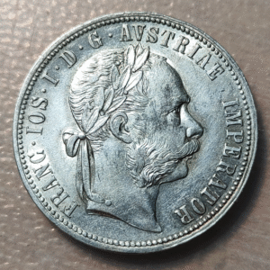 AUSTRIA FRANZ JOSEPH I FLORIN 1879 EBC-/EBC