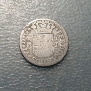 ESPAÑA FERNANDO VII MADRID 1 REAL 1747 J FECHA POCO VISIBLE SE NOTA EL SEGUNDO 7