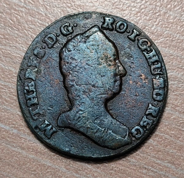 AUSTRIA MARIA THERESA 1/2 KREUZER NO DATE S/F