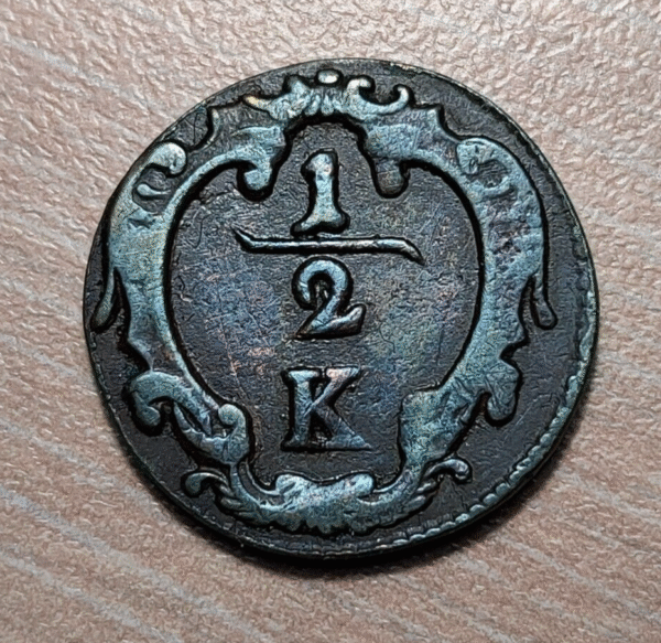 AUSTRIA MARIA THERESA 1/2 KREUZER NO DATE S/F - Imagen 2