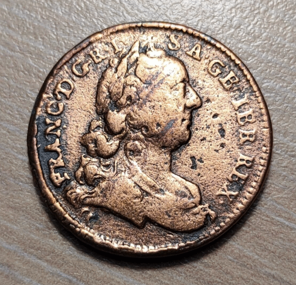 AUSTRIA POLAND POLONIA FRANZ I 1 KREUZER 1763 W BRESLAU WROCLAW