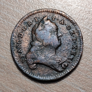 AUSTRIA HUNGRIA HUNGARY FRANZ I 1/2 KREUZER NO DATE S/F K KREMNITZ