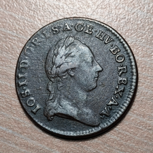 AUSTRIA HUNGRIA HUNGARY JOSEPH II 1/2 KREUZER 1781 S SMOLNIK