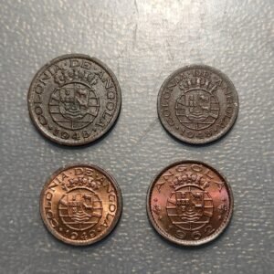 ANGOLA LOTE 4 MONEDAS 10 CENTAVOS 20 CENTAVOS