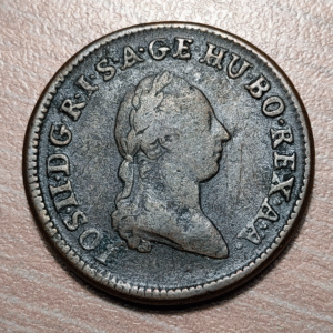 AUSTRIA HUNGRIA HUNGARY JOSEPH II 1 KREUZER 1781 B KREMNITZ