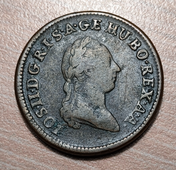 AUSTRIA HUNGRIA HUNGARY JOSEPH II 1 KREUZER 1781 B KREMNITZ