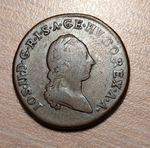 AUSTRIA HUNGRIA HUNGARY JOSEPH II 1 KREUZER 1790 S SMOLNIK