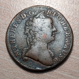 AUSTRIA HUNGRIA HUNGARY MARIA THERESA 1 KREUZER 1763 S SMOLNIK