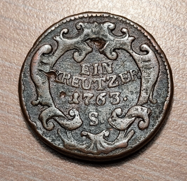 AUSTRIA HUNGRIA HUNGARY MARIA THERESA 1 KREUZER 1763 S SMOLNIK - Imagen 2