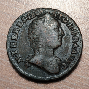 AUSTRIA HUNGRIA HUNGARY MARIA THERESA 1 KREUZER 1761 K KREMNITZ