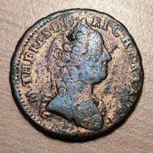 AUSTRIA HUNGRIA HUNGARY MARIA THERESA 1 KREUZER 1761 K KREMNITZ