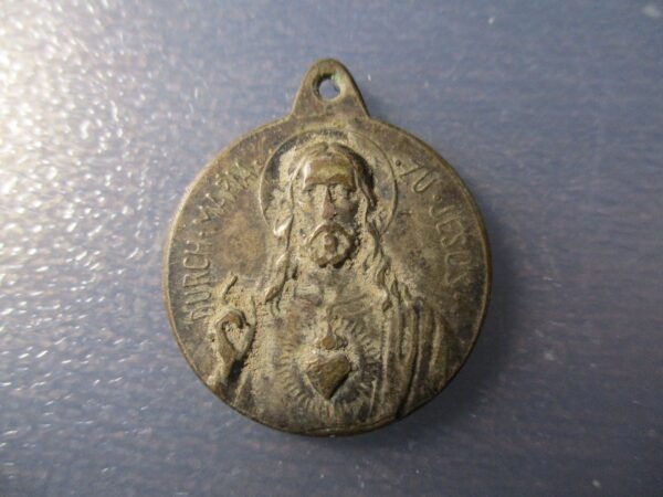 MEDALLA RELIGIOSA VIRGEN CON NIÑO / JESUS - Imagen 2