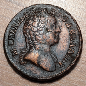 AUSTRIA HUNGRIA HUNGARY MARIA THERESA 1 KREUZER 1762 K KREMNITZ