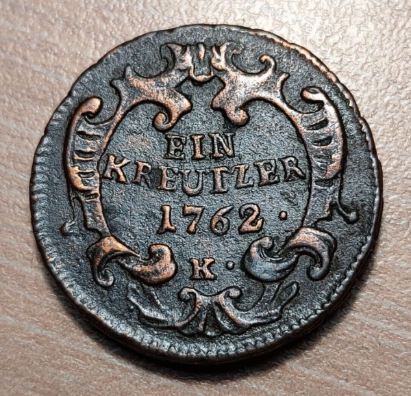 AUSTRIA HUNGRIA HUNGARY MARIA THERESA 1 KREUZER 1762 K KREMNITZ - Imagen 2