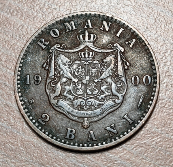 RUMANIA ROMANIA CAROL I 2 BANI 1900 B MBC - Imagen 2