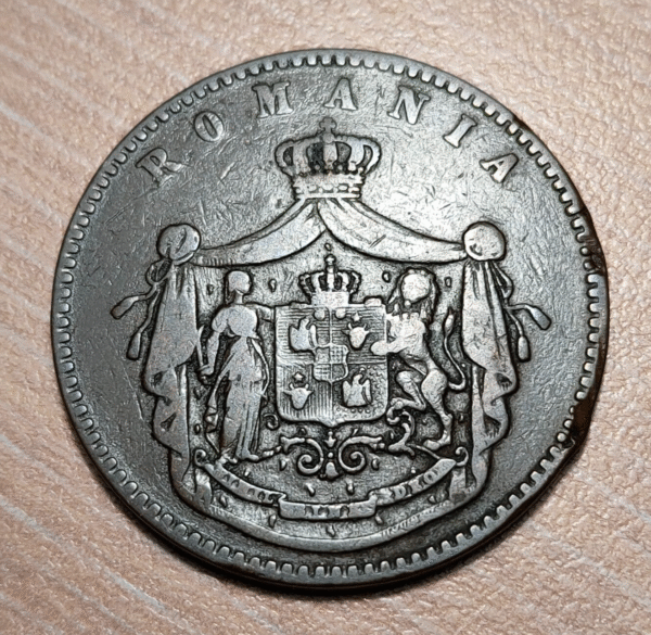 RUMANIA ROMANIA 10 BANI 1867 MBC-