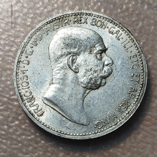 AUSTRIA FRANZ JOSEPH I 1 CORONA 1908 60 AÑOS REINO 60 YEARS KINGDOM EBC - Imagen 2