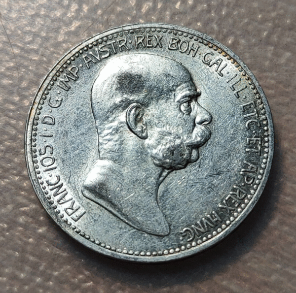 AUSTRIA FRANZ JOSEPH I 1 CORONA 1908 60 AÑOS REINO 60 YEARS KINGDOM EBC+ - Imagen 2