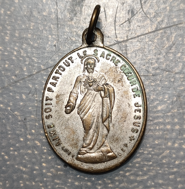 MEDALLA RELIGIOSA FRANCIA Nª Sª DEL SAGRADO CORAZON SAGRADO CORAZON DE JESUS