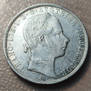 AUSTRIA FRANZ JOSEPH I 1 FLORINT 1 FLORIN 1858 A MBC+/EBC-