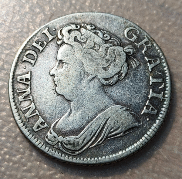 GREAT BRITAIN GRAN BRETAÑA ANNE SHILLING 1711 SPINK 3618