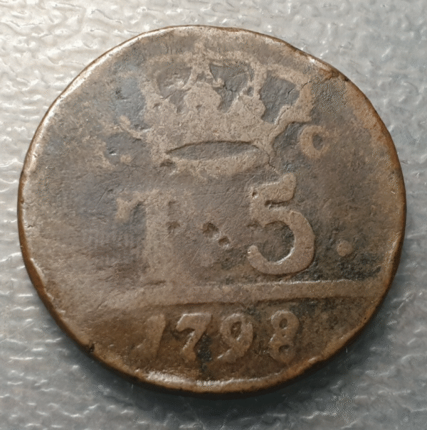 NAPOLES FERDINANDO IV INFANTE ESPAÑA ( HIJO CARLOS III) 5 TORNESI 1798 P BC - Imagen 2