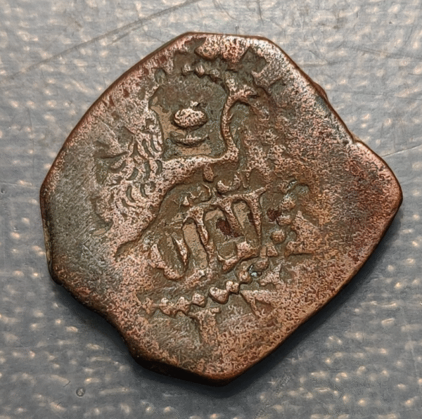 ESPAÑA FELIPE II 2 MARAVEDIS S/F (1585-1591) GRANADA ENCIMA DE LEON RESELLO - Imagen 2
