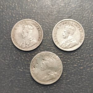 SUDAFRICA SOUTH AFRICA LOTE 3 MONEDAS GEORGE V 3 PENCE (1929-1930-1932)