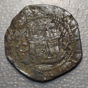 ESPAÑA CUENCA FELIPE II 2 MARAVEDIS S/F (1577-1582)