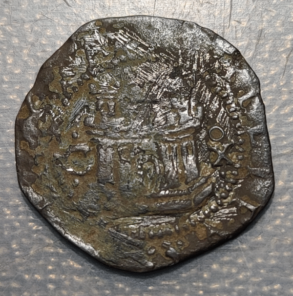ESPAÑA CUENCA FELIPE II 2 MARAVEDIS S/F (1577-1582)