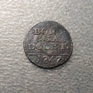 ESTADOS PAPALES PONTIFICIO VATICANO BENEDICTO XIV BOLONIA BOLOGNA QUATTRINO 1747